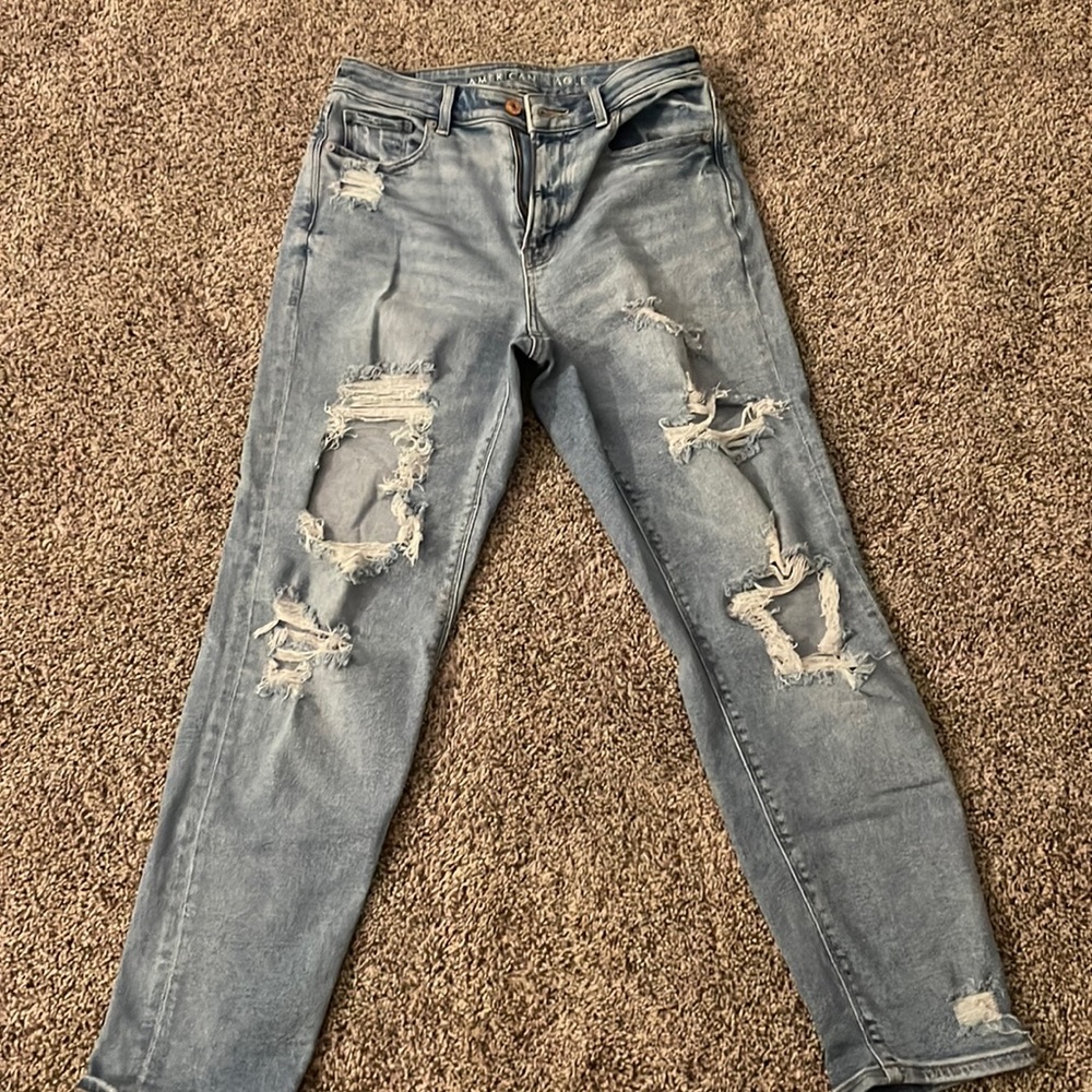 American eagle stretch mom jean